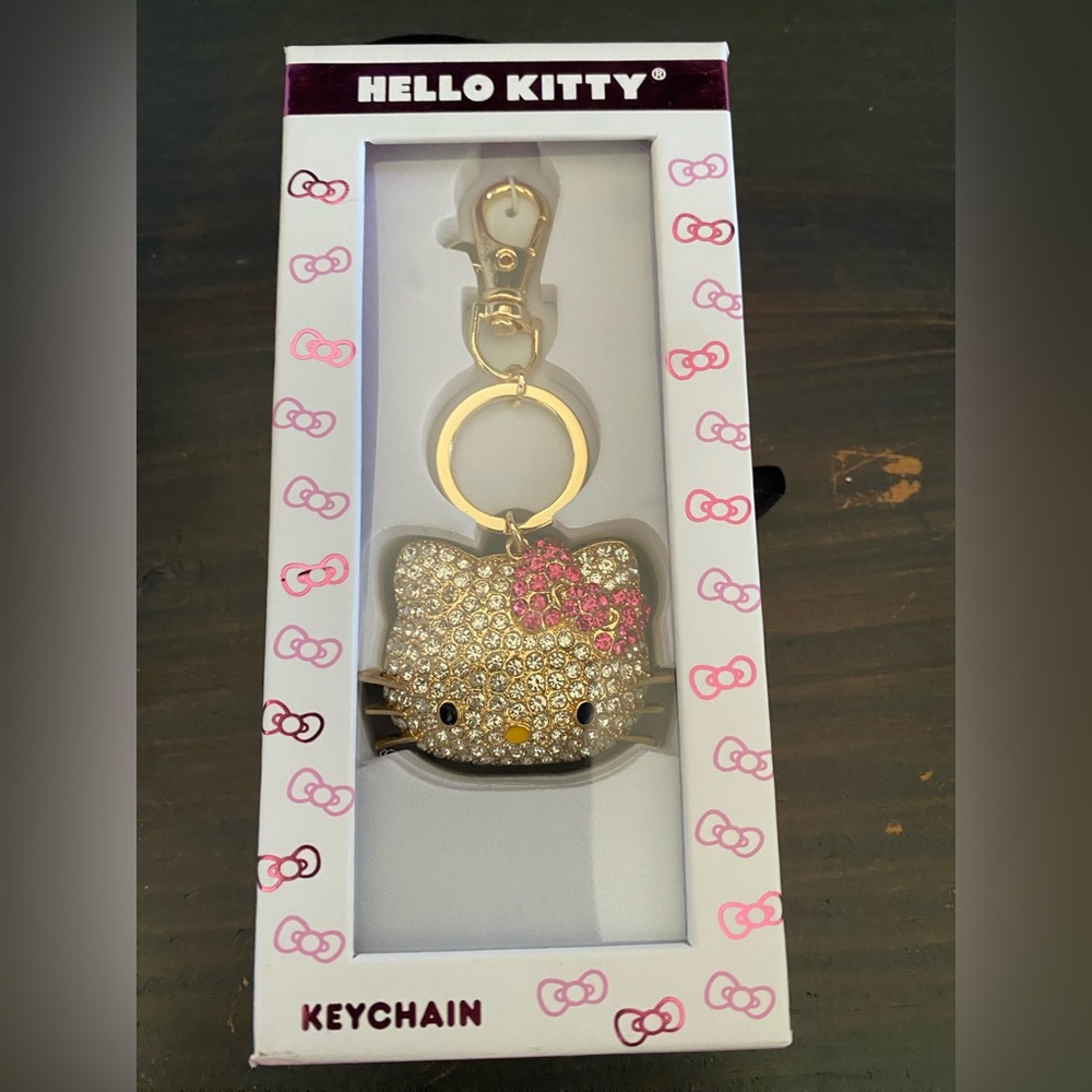 Hello Kitty Rhinestone Keychain